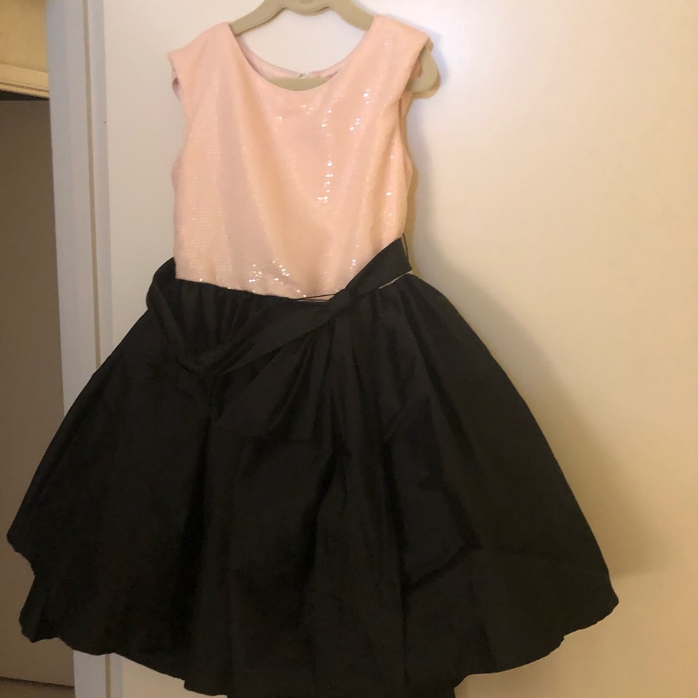 Girls Fit and Flare Sequined Party Dress